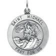Sterling Silver St. Michael Medal Pendant