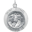 Sterling Silver St. Michael Medal Pendant