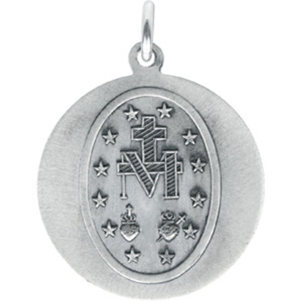 Sterling Silver 12 mm Miraculous Medal