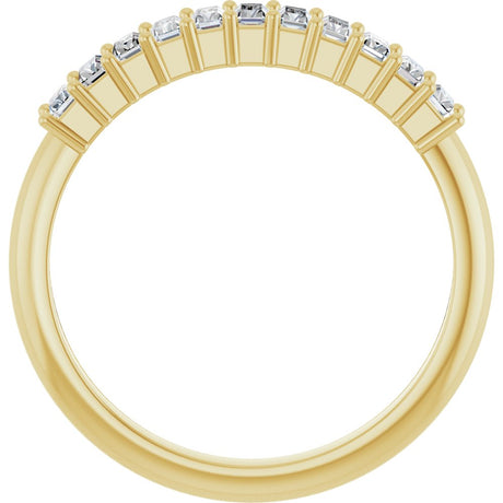 14K Yellow Gold 1/3 CTW Lab-Grown Diamond Anniversary Band