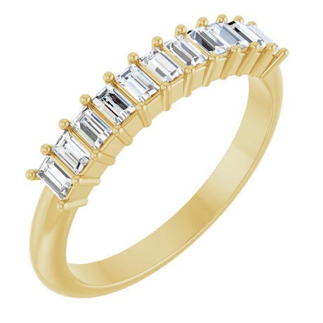 14K Yellow Gold 1/3 CTW Lab-Grown Diamond Anniversary Band