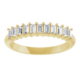 14K Yellow Gold 1/3 CTW Lab-Grown Diamond Anniversary Band
