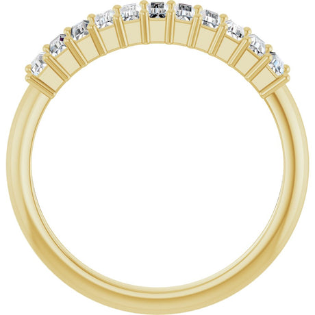 14K Yellow Gold 5/8 CTW Lab-Grown Diamond Anniversary Band