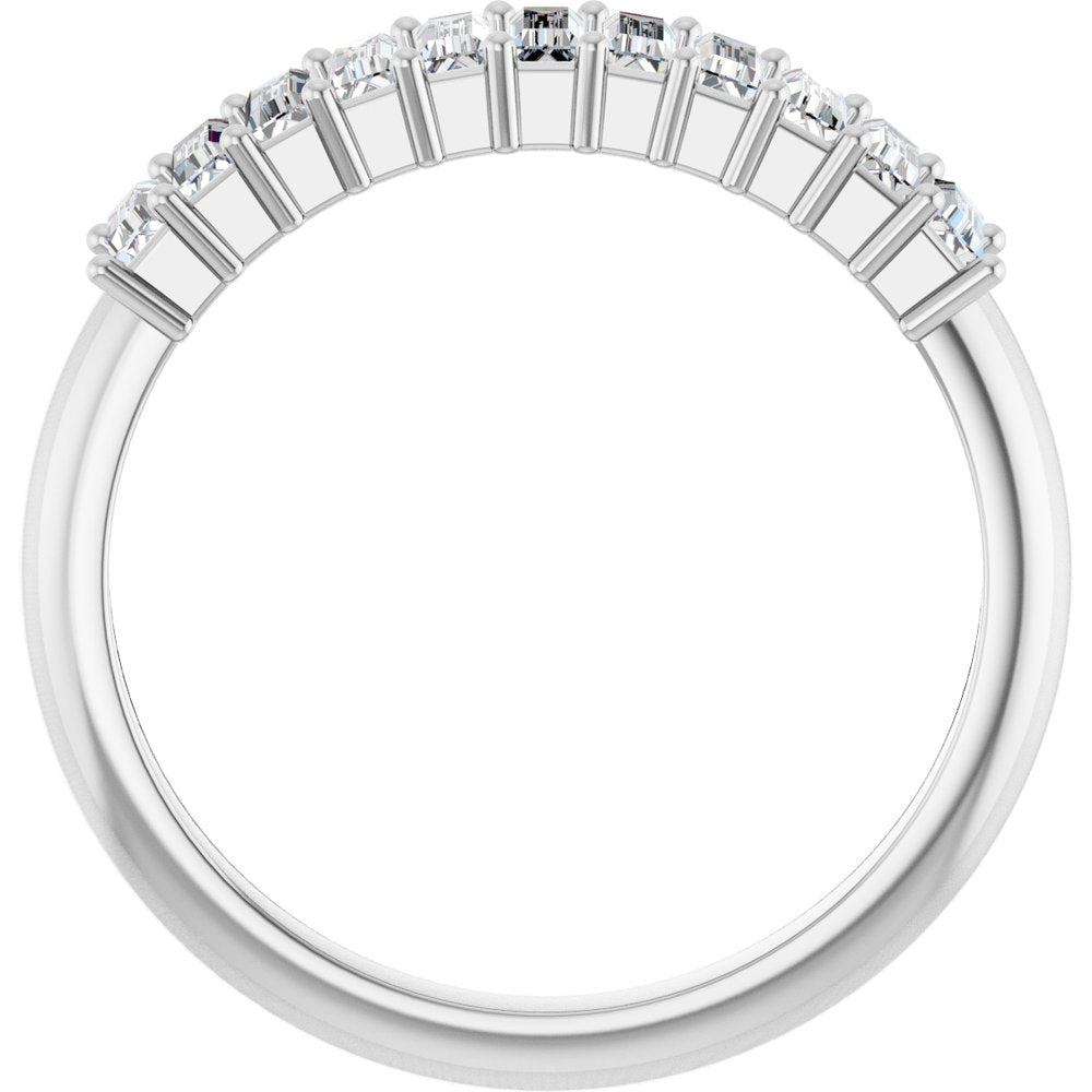 14K White Gold 5/8 CTW Lab-Grown Diamond Anniversary Band
