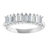 14K White Gold 5/8 CTW Lab-Grown Diamond Anniversary Band