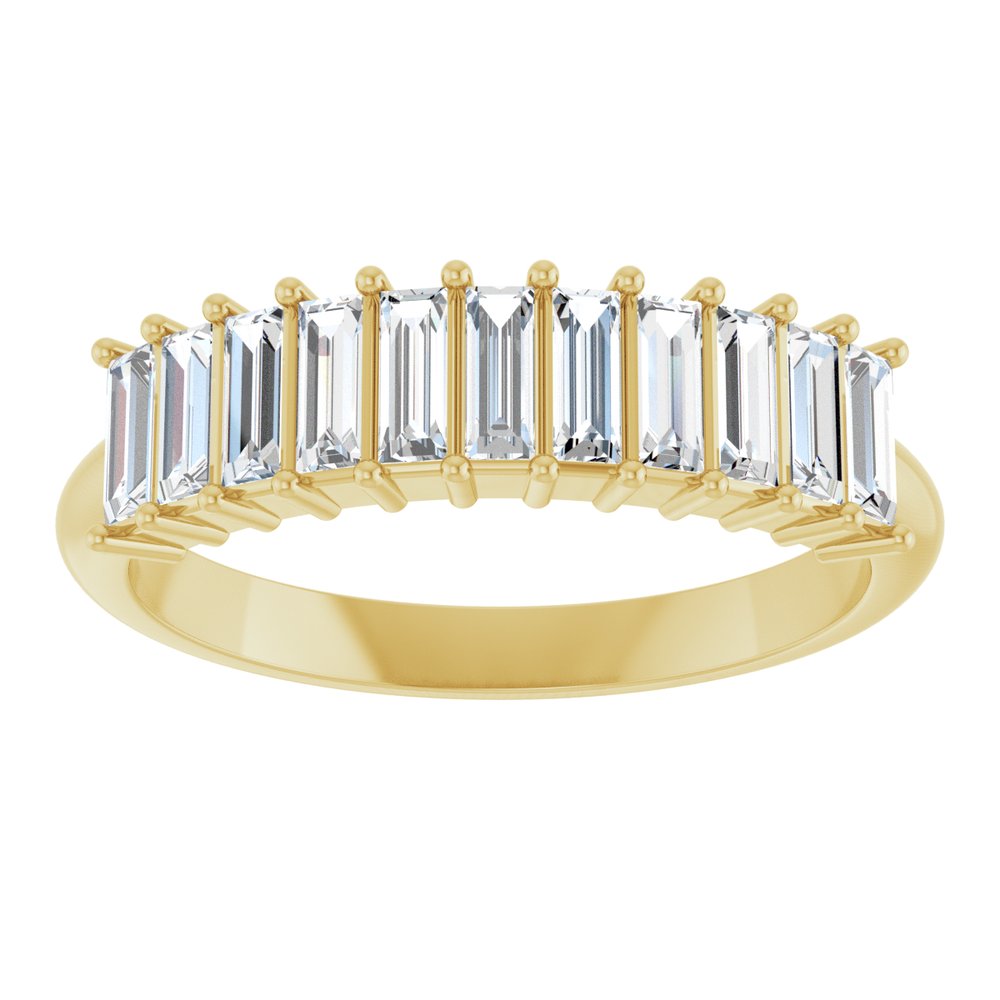 14K Yellow Gold 3/4 CTW Natural Diamond Anniversary Band