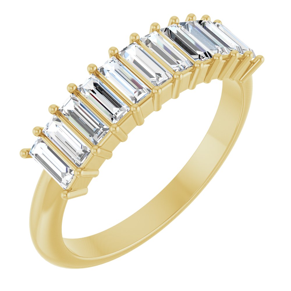 14K Yellow Gold 3/4 CTW Natural Diamond Anniversary Band