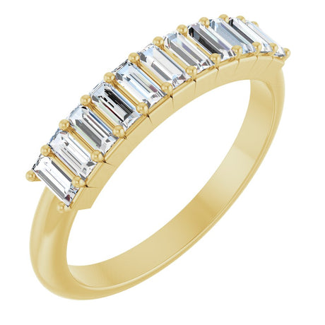 14K Yellow Gold 1/2 CTW Lab-Grown Diamond Anniversary Band