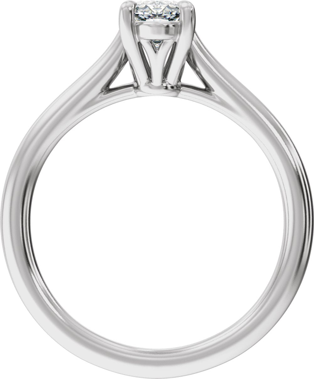 14K White Gold 1 CTW Lab-Grown Diamond Engagement Ring