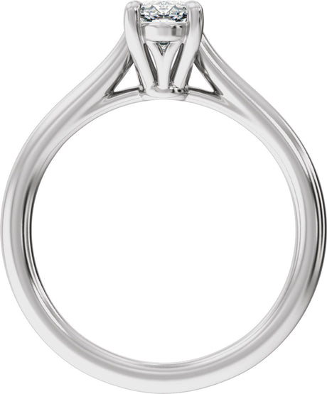 14K White Gold 1 CTW Lab-Grown Diamond Engagement Ring
