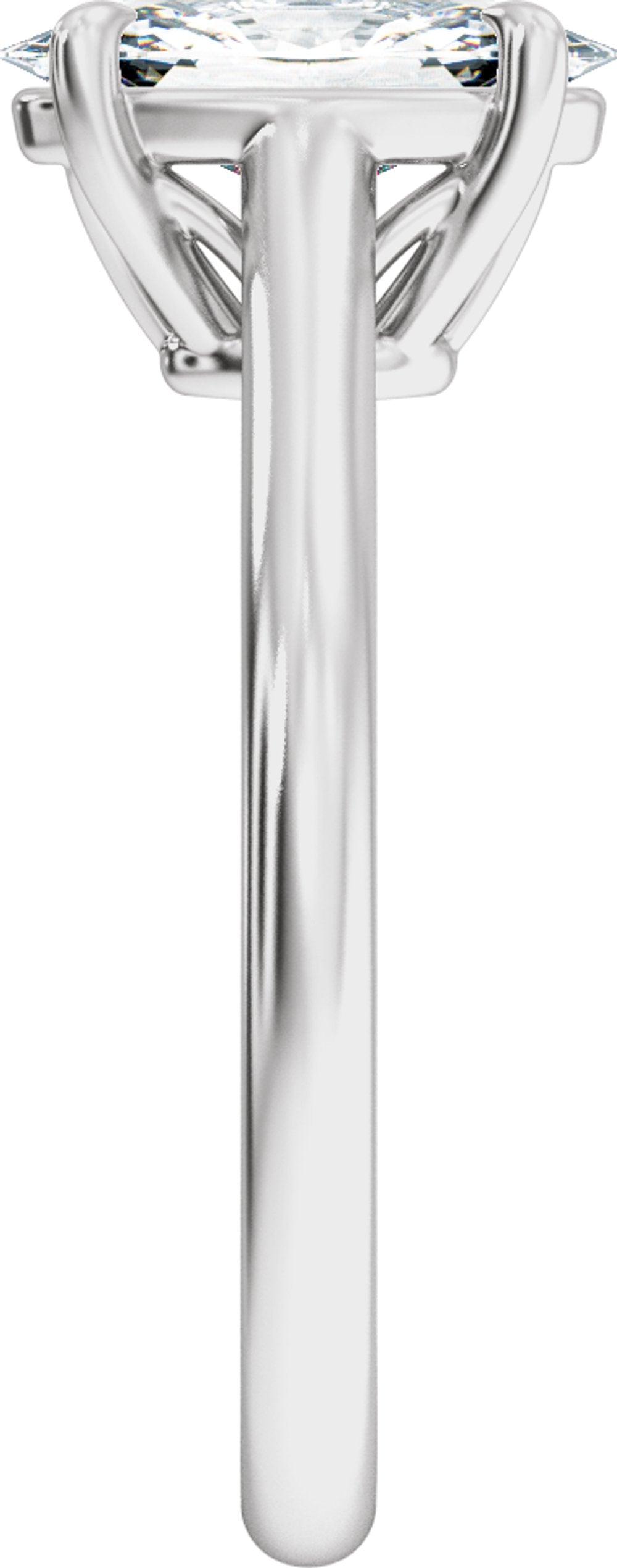 14K White Gold 1 CTW Lab-Grown Diamond Engagement Ring