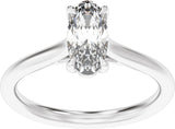 14K White Gold 1 CTW Lab-Grown Diamond Engagement Ring