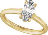 14K Yellow Gold 1 CTW Lab-Grown Diamond Engagement Ring
