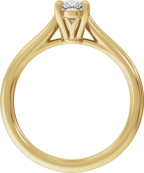 14K Yellow Gold 1 CTW Lab-Grown Diamond Engagement Ring