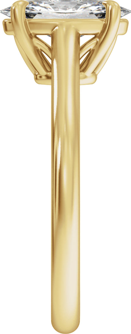 14K Yellow Gold 1 CTW Lab-Grown Diamond Engagement Ring