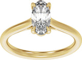 14K Yellow Gold 1 CTW Lab-Grown Diamond Engagement Ring