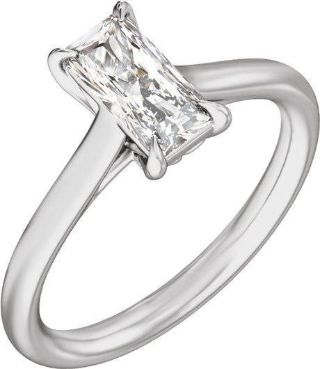 14K White Gold 1 CTW Lab-Grown Diamond Engagement Ring