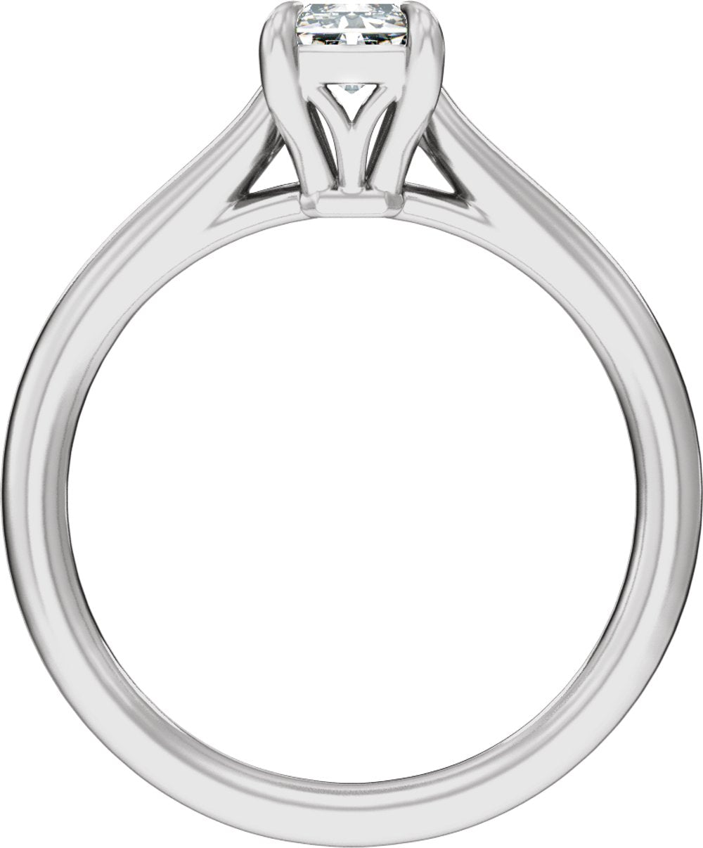 14K White Gold 1 CTW Lab-Grown Diamond Engagement Ring