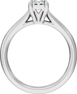 14K White Gold 1 CTW Lab-Grown Diamond Engagement Ring