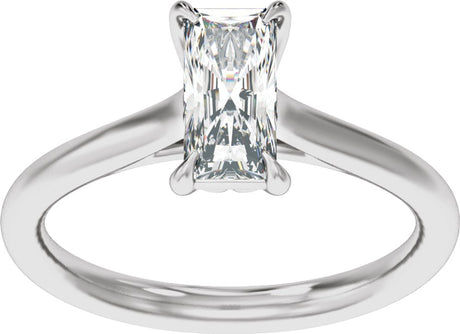 14K White Gold 1 CTW Lab-Grown Diamond Engagement Ring