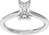 14K White Gold 1 CTW Lab-Grown Diamond Engagement Ring