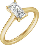 14K Yellow Gold 1 CTW Lab-Grown Diamond Engagement Ring