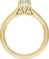 14K Yellow Gold 1 CTW Lab-Grown Diamond Engagement Ring