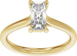 14K Yellow Gold 1 CTW Lab-Grown Diamond Engagement Ring