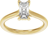 14K Yellow Gold 1 CTW Lab-Grown Diamond Engagement Ring