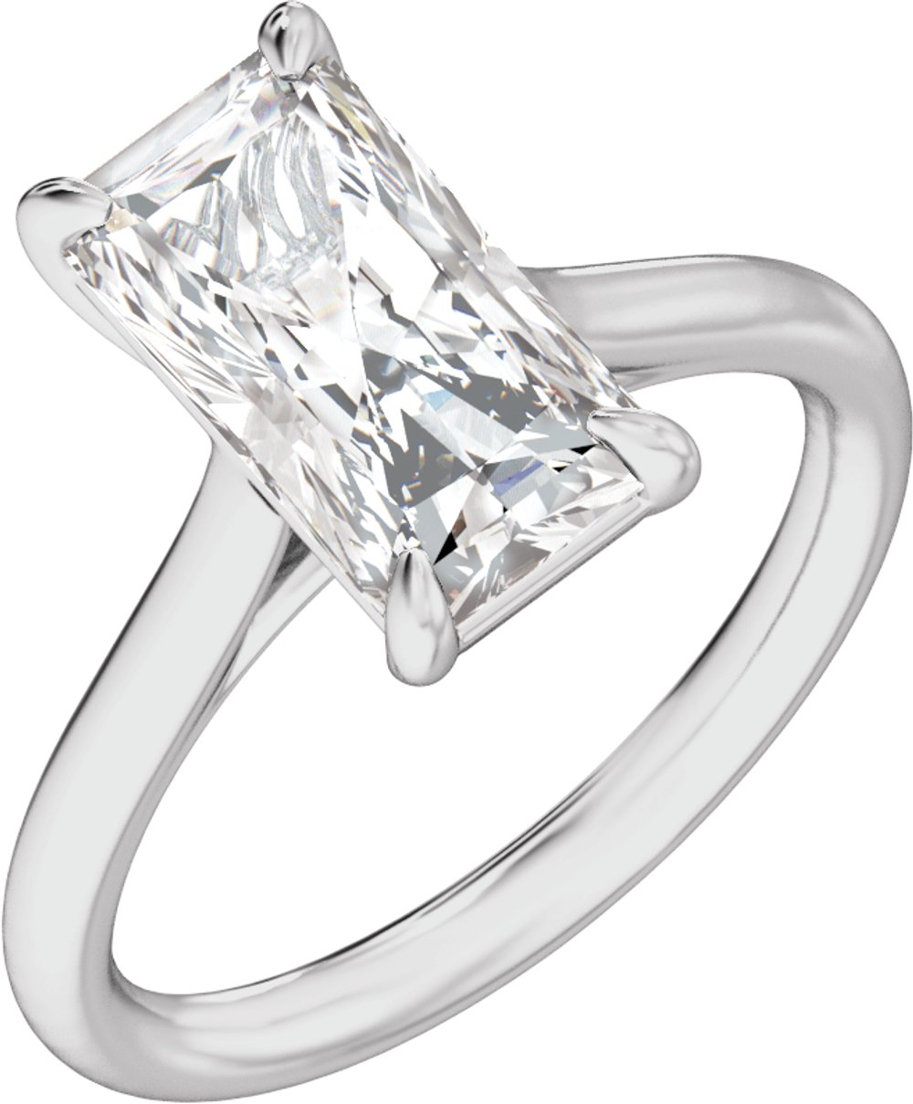 Platinum 2 CTW Lab-Grown Diamond Engagement Ring