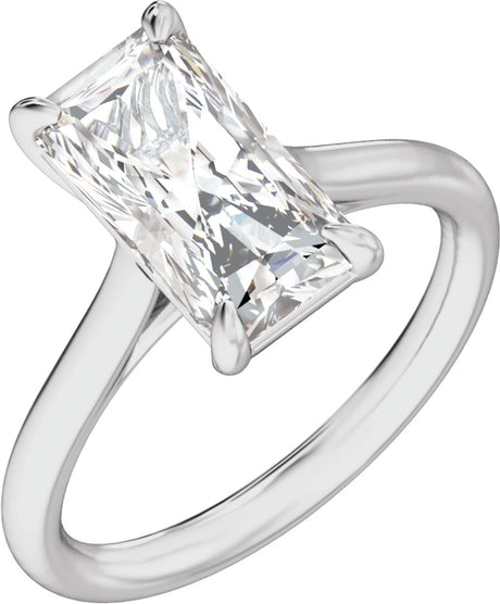 Platinum 2 CTW Lab-Grown Diamond Engagement Ring