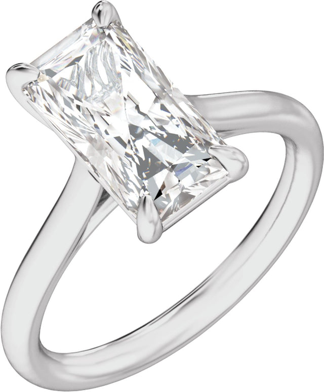 14K White Gold 2 CTW Lab-Grown Diamond Engagement Ring