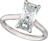 14K White Gold 2 CTW Lab-Grown Diamond Engagement Ring