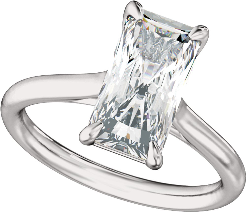 14K White Gold 2 CTW Lab-Grown Diamond Engagement Ring