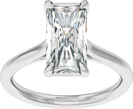 14K White Gold 2 CTW Lab-Grown Diamond Engagement Ring