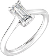 14K White Gold 1 CTW Lab-Grown Diamond Engagement Ring