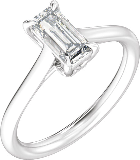 14K White Gold 1 CTW Lab-Grown Diamond Engagement Ring