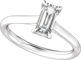 14K White Gold 1 CTW Lab-Grown Diamond Engagement Ring