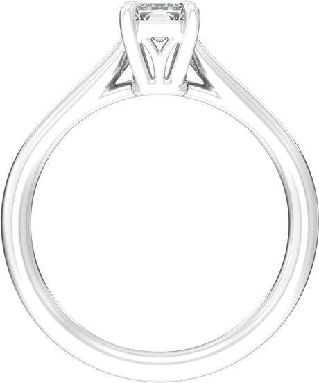 14K White Gold 1 CTW Lab-Grown Diamond Engagement Ring