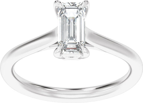 14K White Gold 1 CTW Lab-Grown Diamond Engagement Ring