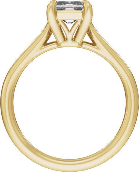 14K Yellow Gold 3 CTW Lab-Grown Diamond Engagement Ring