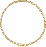 14K Yellow Gold-Filled 2.8 mm Cable 7" CHain