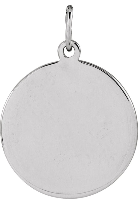 Sterling Silver Engravable Volleyball Pendant