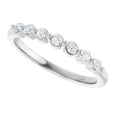 14K White Gold 1/5 CTW Lab-Grown Diamond Anniversary Band