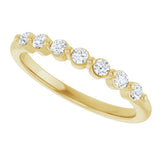 14K Yellow Gold 1/5 CTW Natural Diamond Anniversary Band