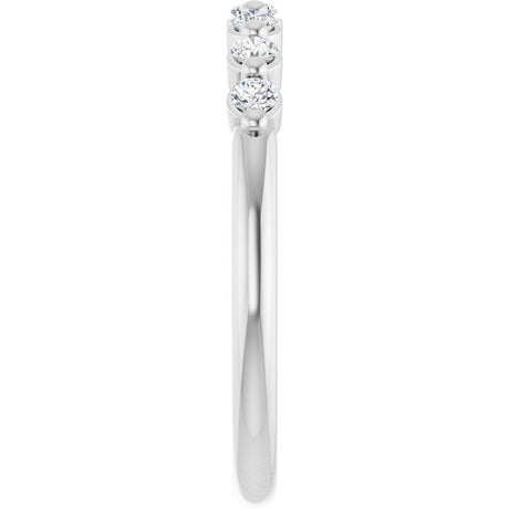 14K White Gold 1/5 CTW Natural Diamond Anniversary Band