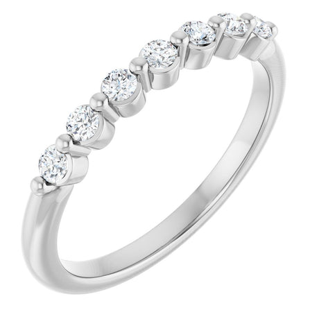 14K White Gold 1/5 CTW Lab-Grown Diamond Anniversary Band