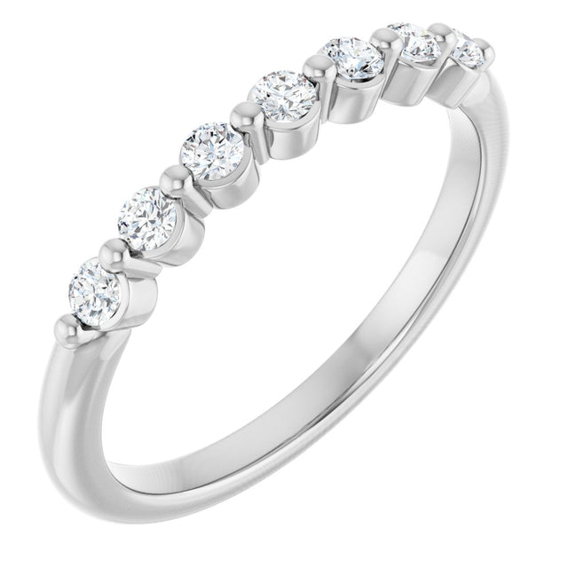 14K White Gold 1/5 CTW Lab-Grown Diamond Anniversary Band