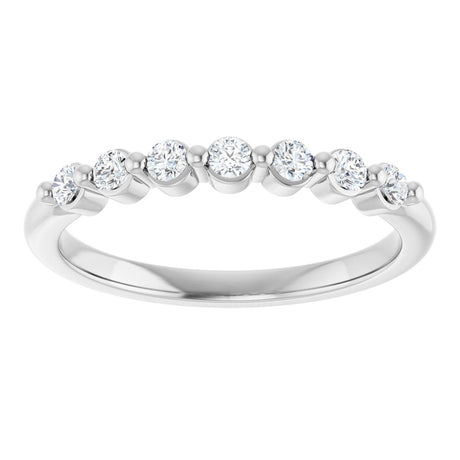 14K White Gold 1/5 CTW Lab-Grown Diamond Anniversary Band