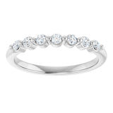 14K White Gold 1/5 CTW Natural Diamond Anniversary Band
